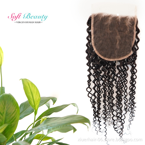 Raw Indian Preplucked Blonde Cuticle Aligned Virgin Hair Wholesale Thin 5*5 Transparent Swiss hd Lace Closure